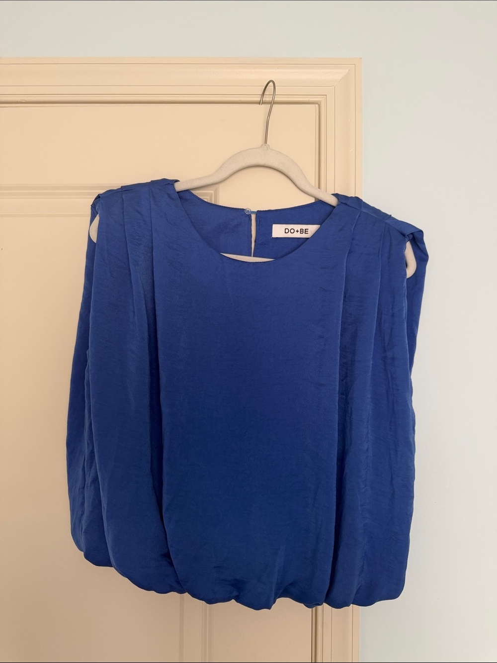 DO+BE Cobalt Blue Sleeveless Blouson Top